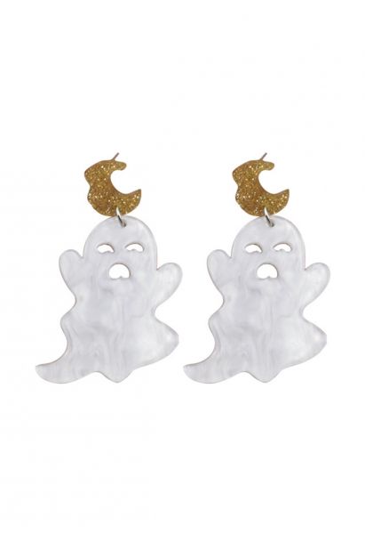 Cartoon Haunting Ghost Earrings