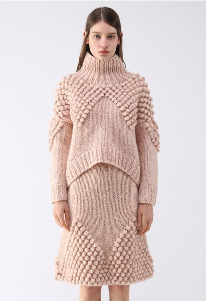 As Peppy As You Are Pom-Pom Turtleneck Sweater