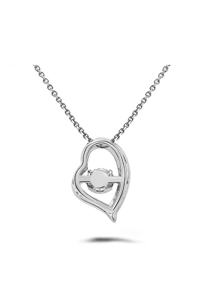 Glittering Trim Moissanite Diamond Necklace