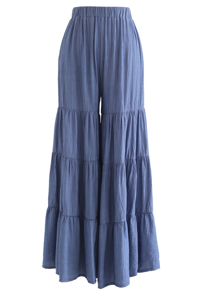 Sunny Days Wide-Leg Pants in Navy