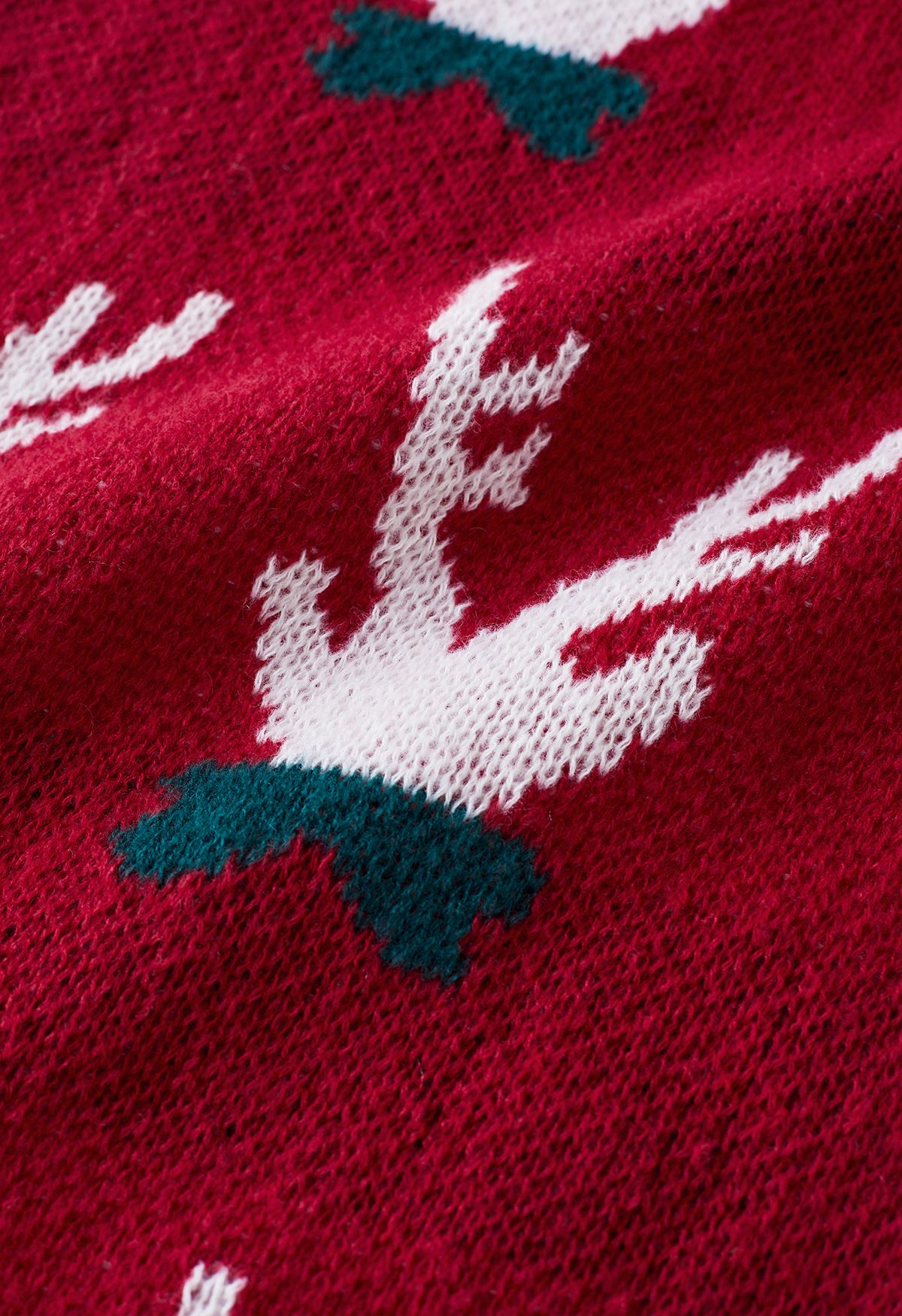 Christmas Vibe Elk Antler Knit Scarf