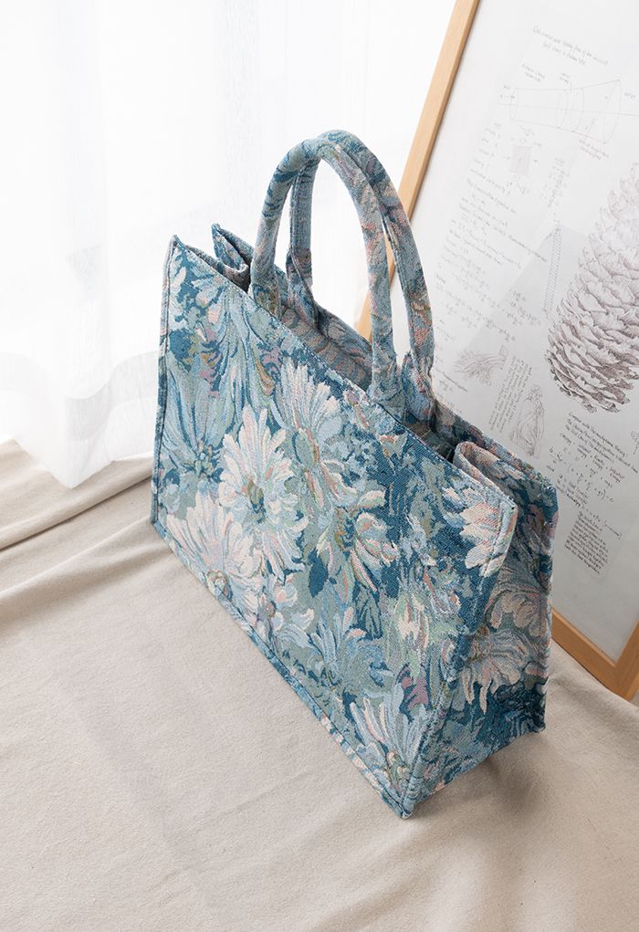 Marguerite Oil Painting Canvas Tote Bag