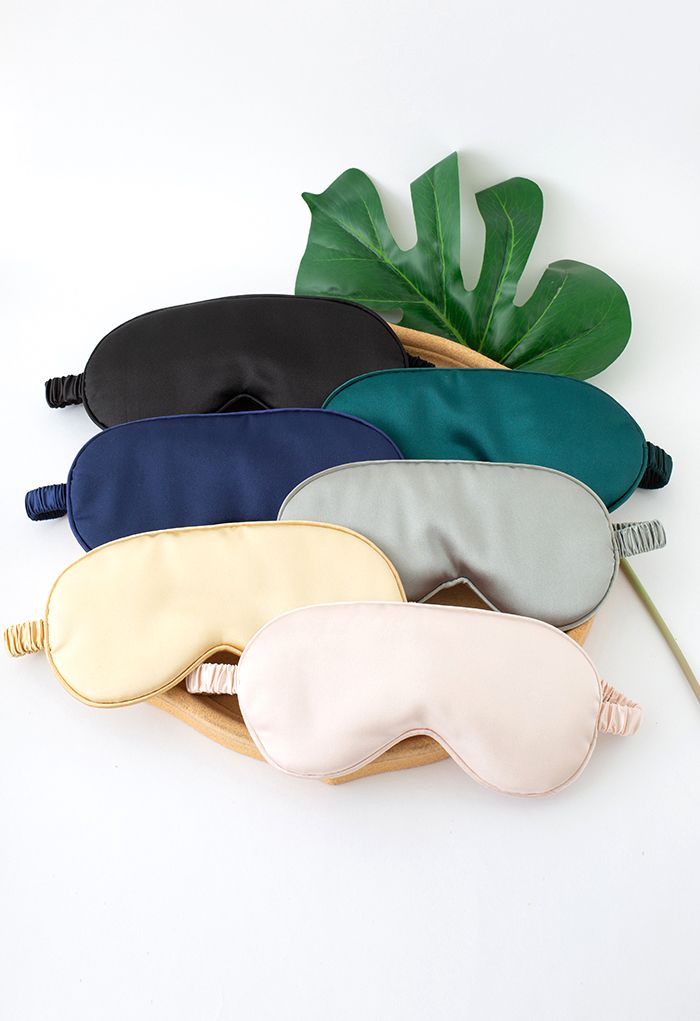 Solid Color Smooth Silky Eye Mask