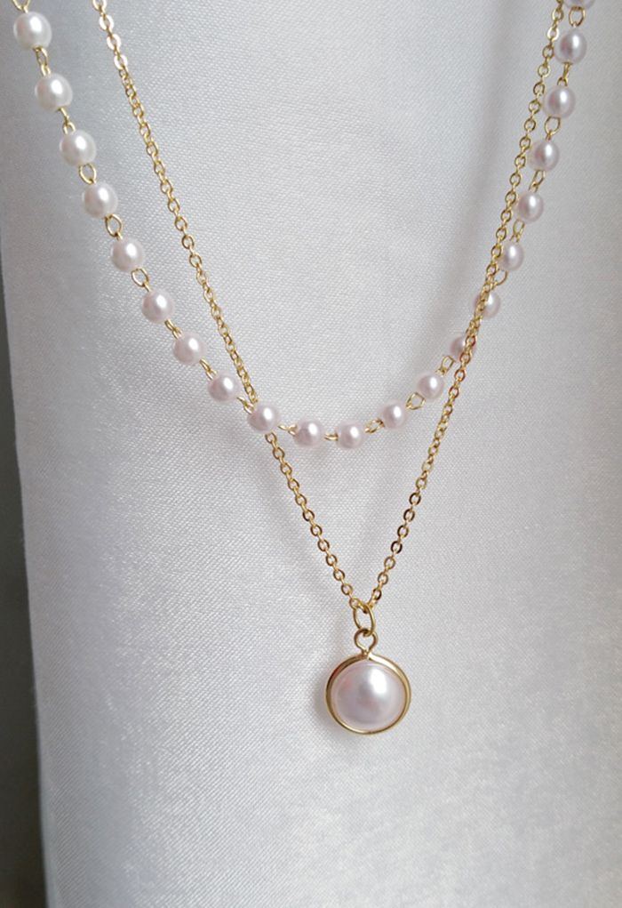 Pearl Double-Chain Necklace