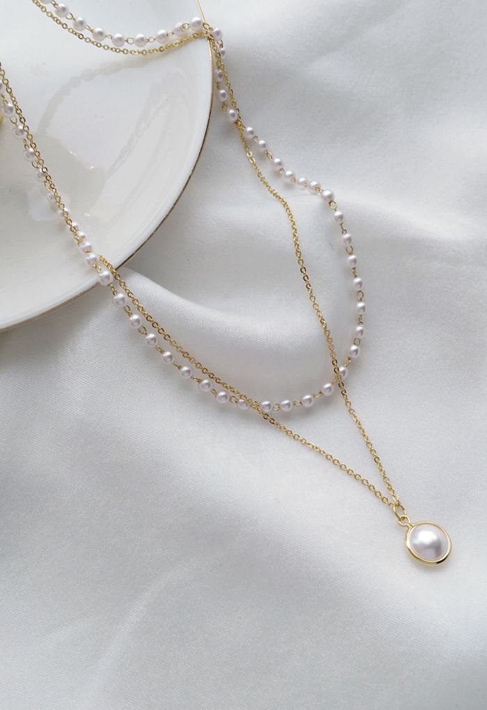 Pearl Double-Chain Necklace