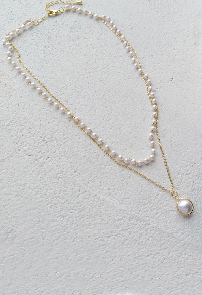 Pearl Double-Chain Necklace