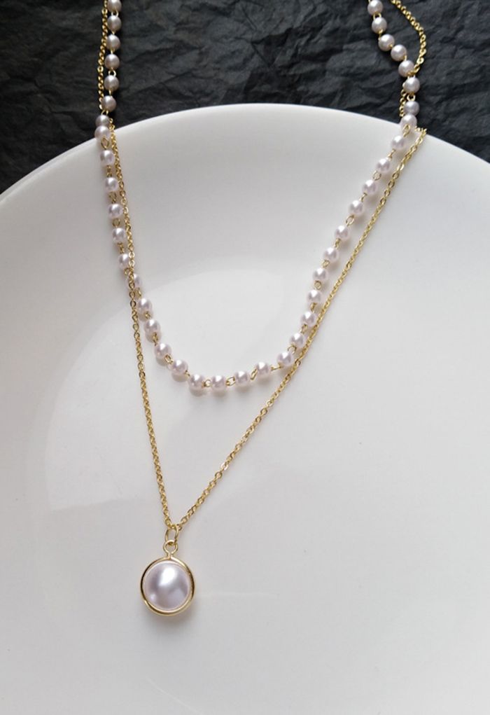 Pearl Double-Chain Necklace