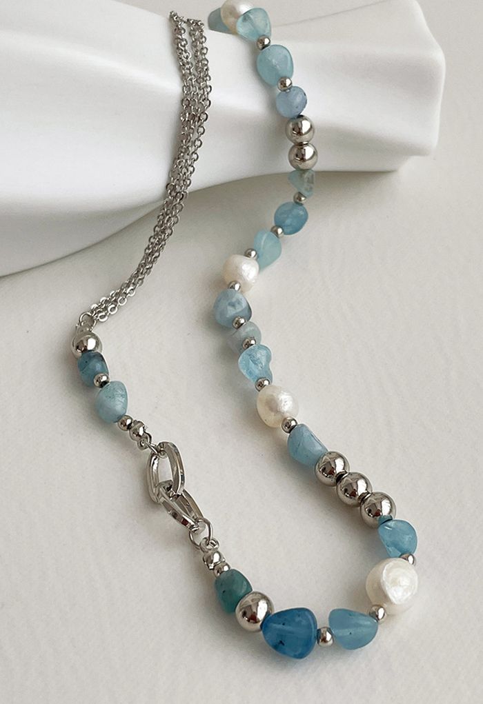 Baroque Crystal Freshwater Pearl Necklace