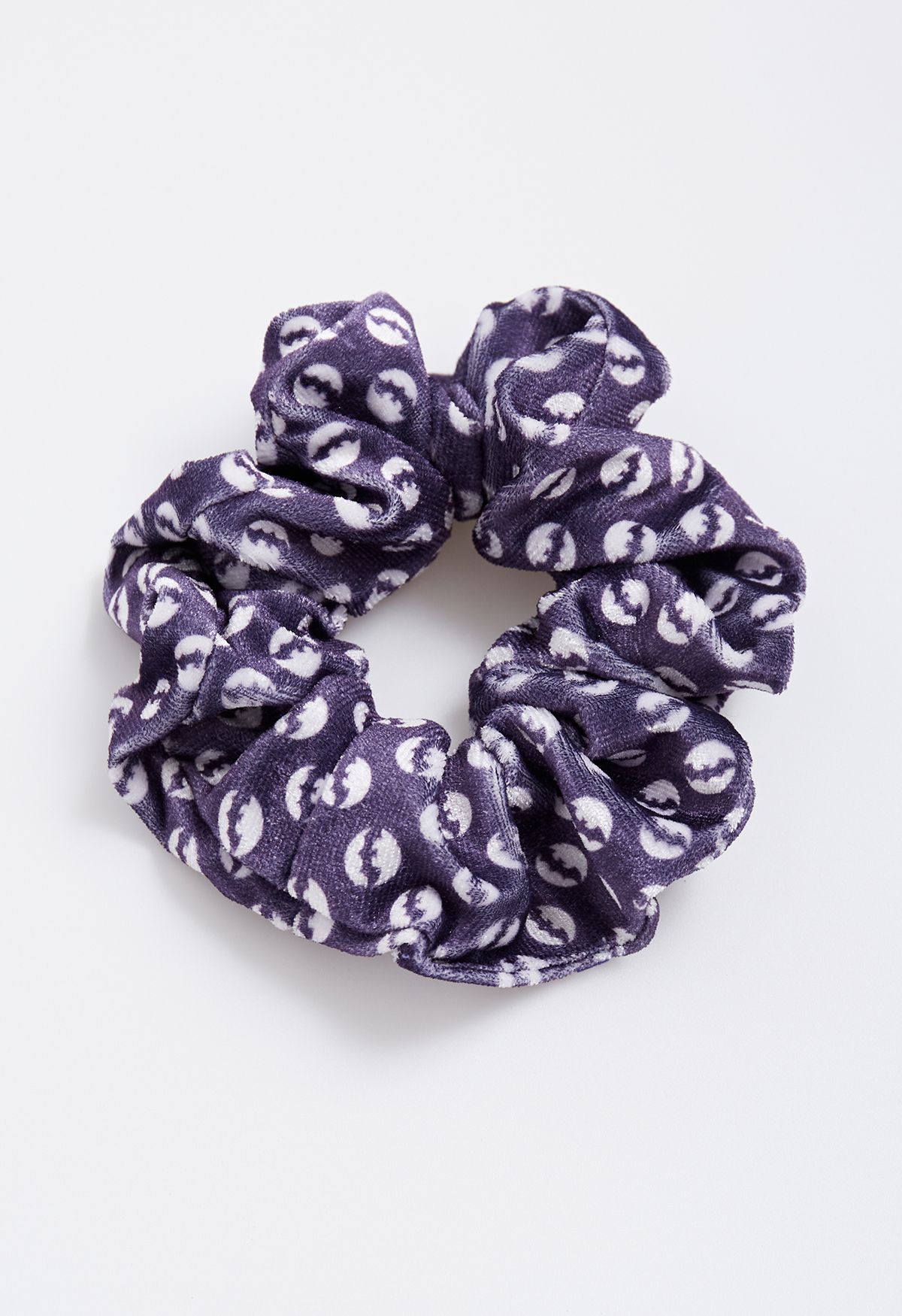 Playful Halloween Vibe Purple Scrunchies Set