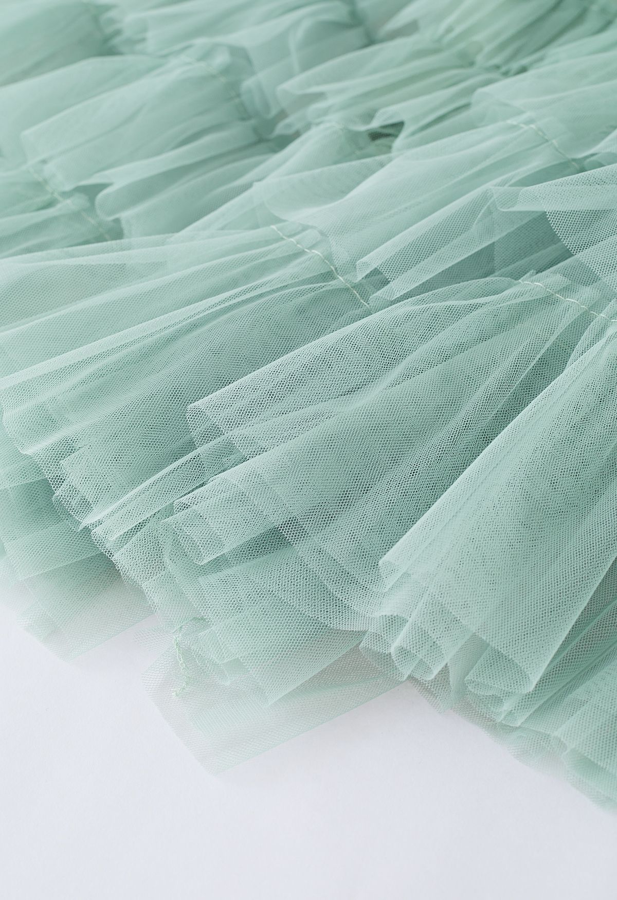 Swan Cloud Midi Skirt in Mint