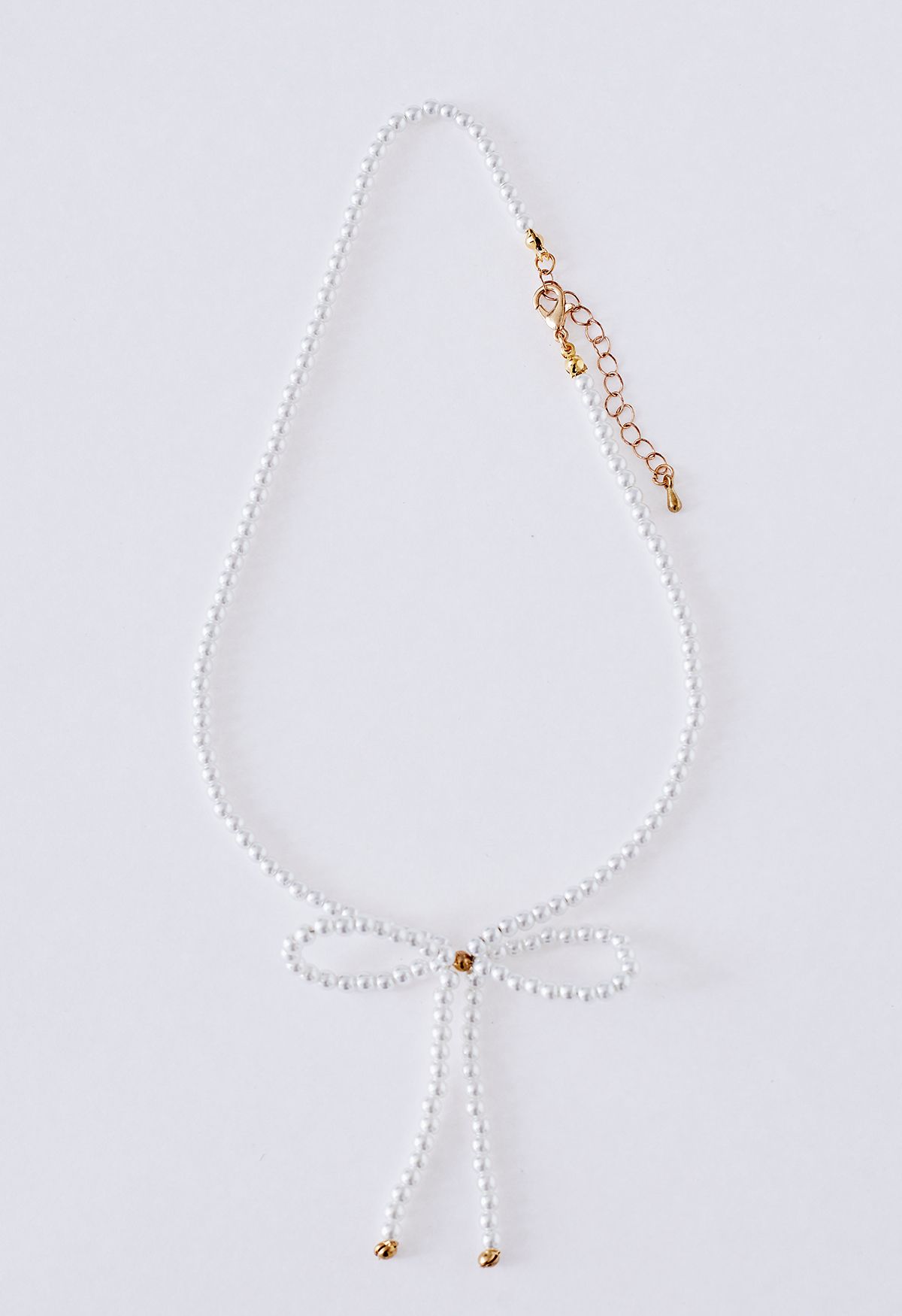 Bowknot Full Beaded Clavicle Necklace