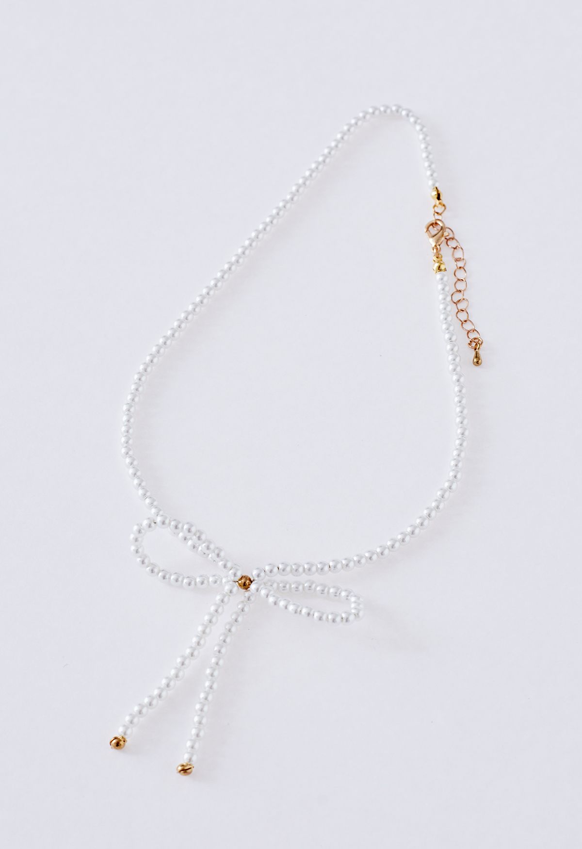 Bowknot Full Beaded Clavicle Necklace