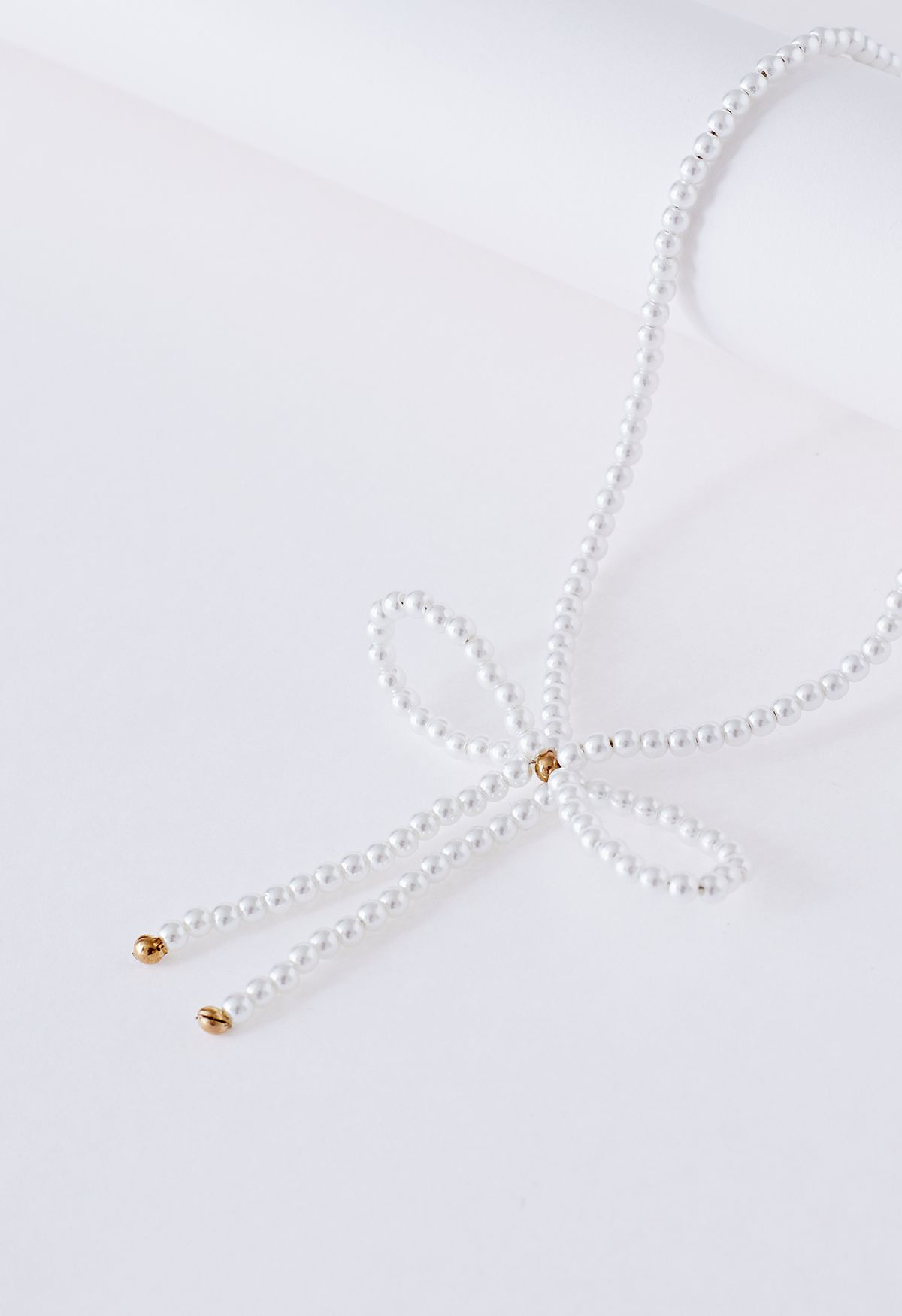 Bowknot Full Beaded Clavicle Necklace