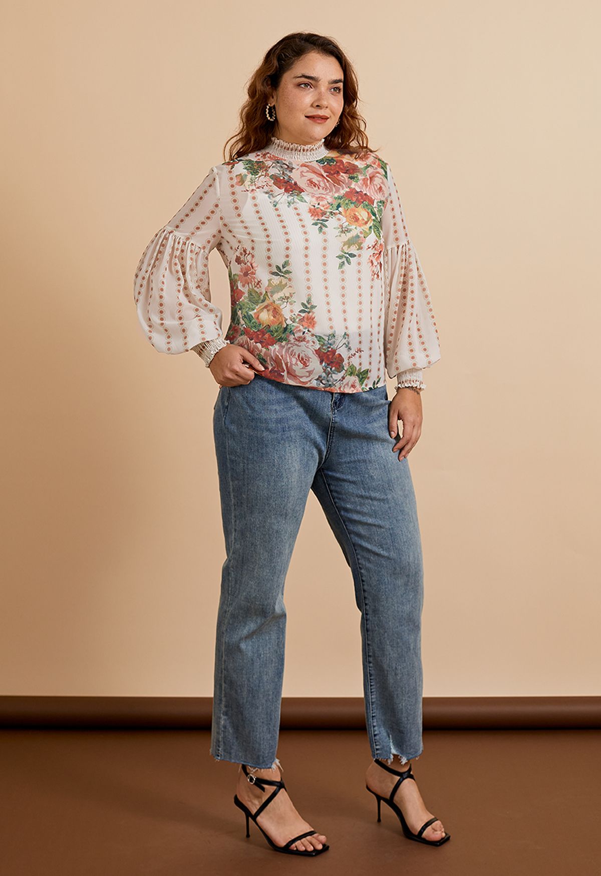 Fancy in Gardens Floral Chiffon Top