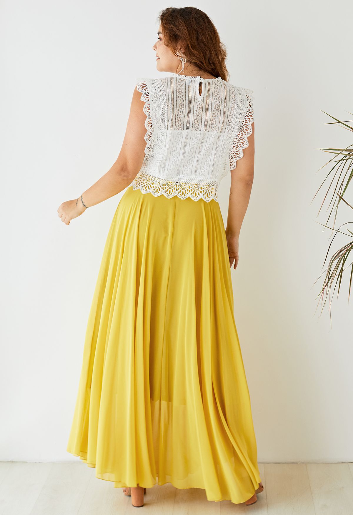 Timeless Favorite Chiffon Maxi Skirt in Mustard