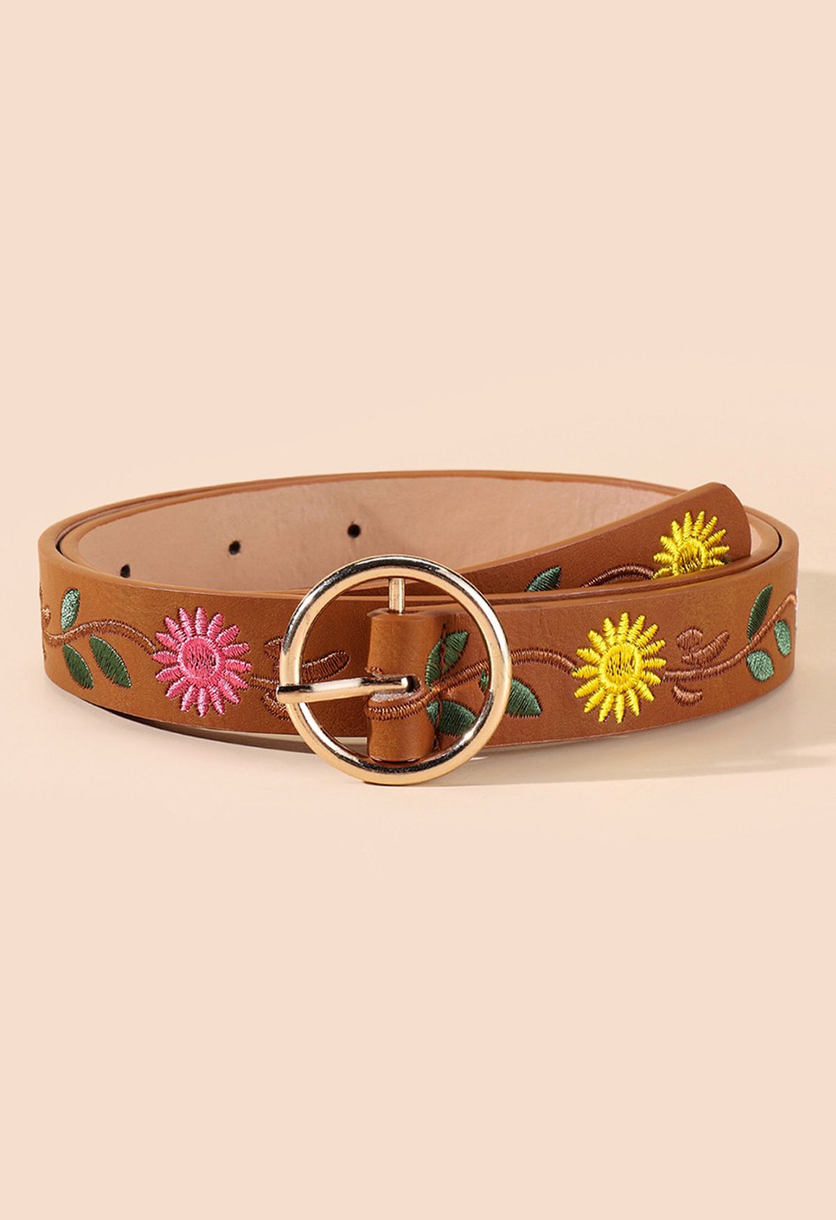 Little Flower Embroidered Belt