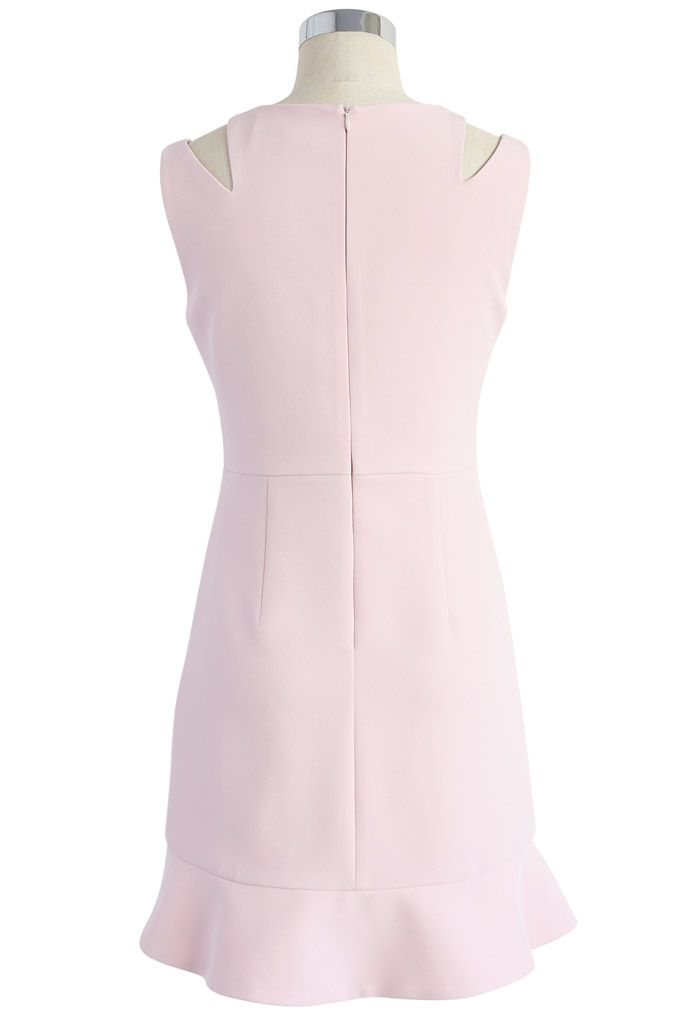 The Epitome of Grace Sleeveless Dress in Pink