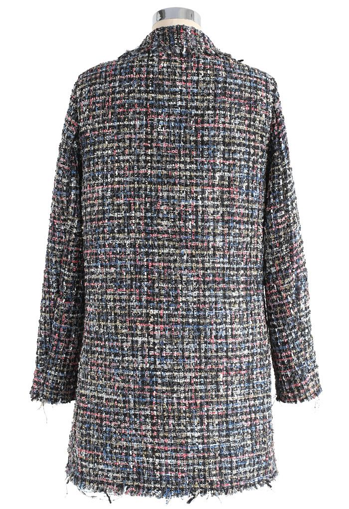 Flickering Attraction Double Breasted Tweed Coat 