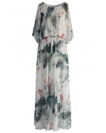 Paint in Grace Watercolor Maxi Dress