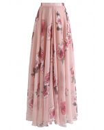 Pink Rose Panache Maxi Skirt