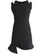 The Epitome of Grace Sleeveless Dress in Black